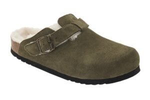 SCHOLL fae suede fur KHAKI