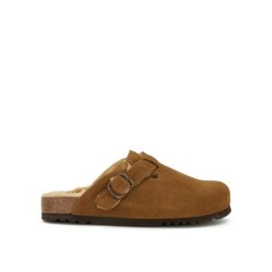 SCHOLL fae suede fur TAUPE