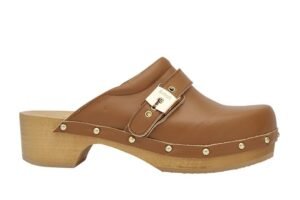 SCHOLL pescura CLOG 50 COGNAC