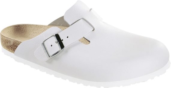 BIRKENSTOCK Boston WHITE Leder Smal