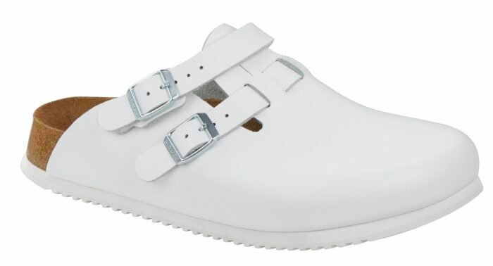 BIRKENSTOCK Kay WHITE Supergrip Leder Smal