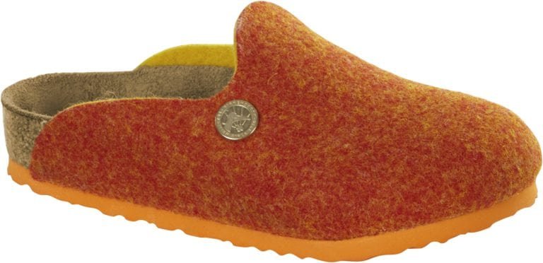 BIRKENSTOCK Kids Amsterdam Doubleface ORANGE Wol Smal