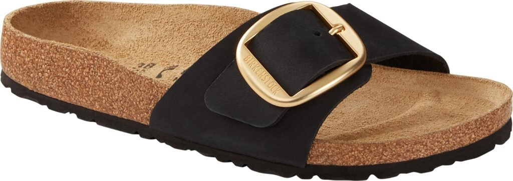 BIRKENSTOCK Madrid Big Buckle BLACK Leder Smal