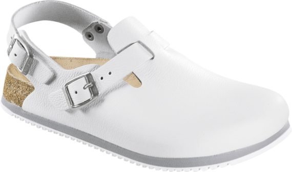 BIRKENSTOCK Tokio WHITE Supergrip Leder Breed