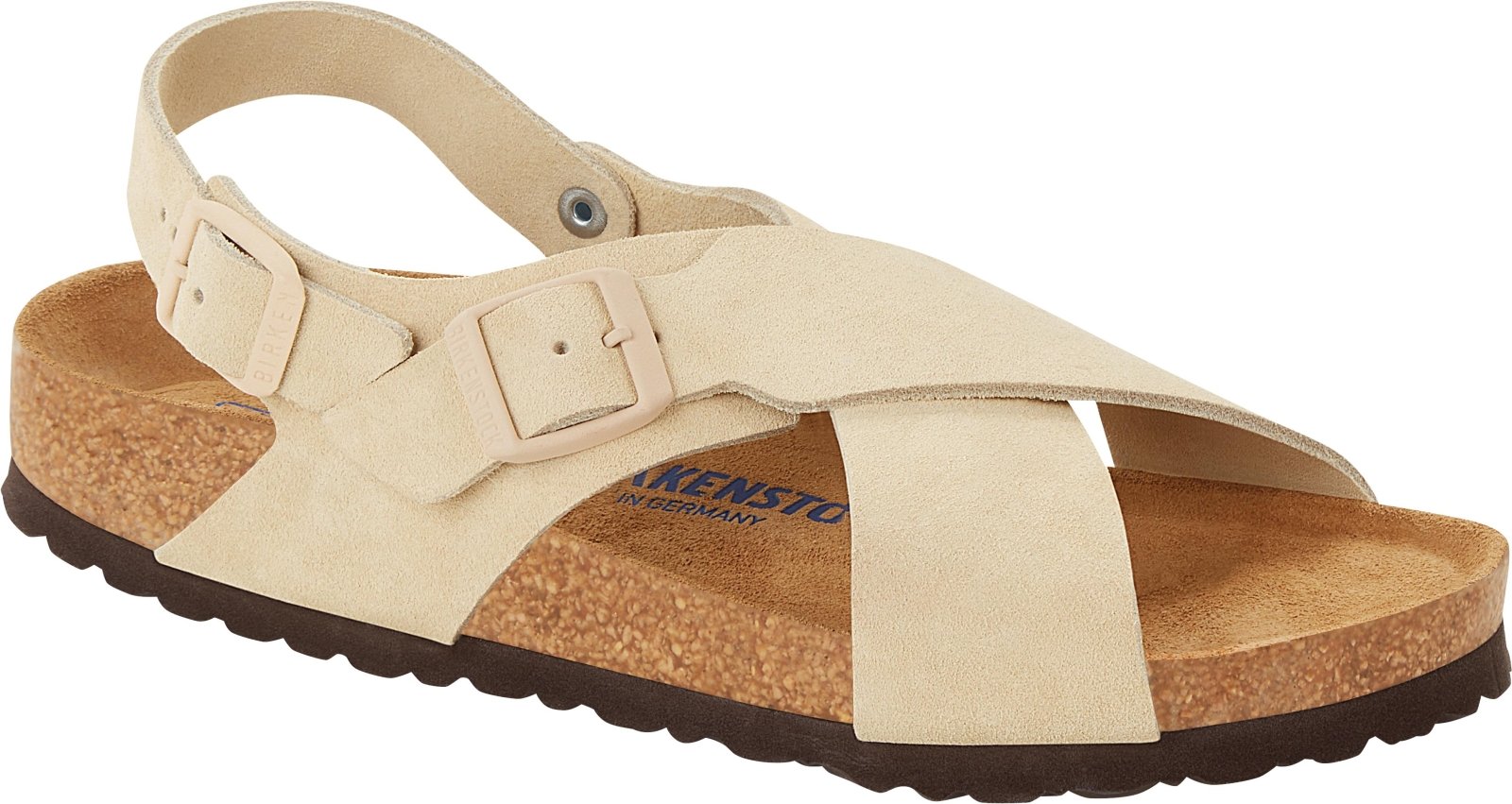 BIRKENSTOCK Tulum ALMOND Suède Leder Soft Breed