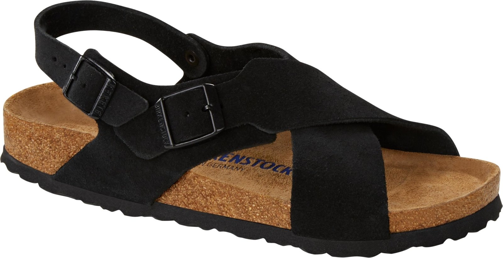 BIRKENSTOCK Tulum BLACK Suede Leder Soft Breed