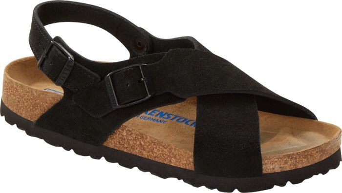 BIRKENSTOCK Tulum BLACK Suede Leder Soft Smal