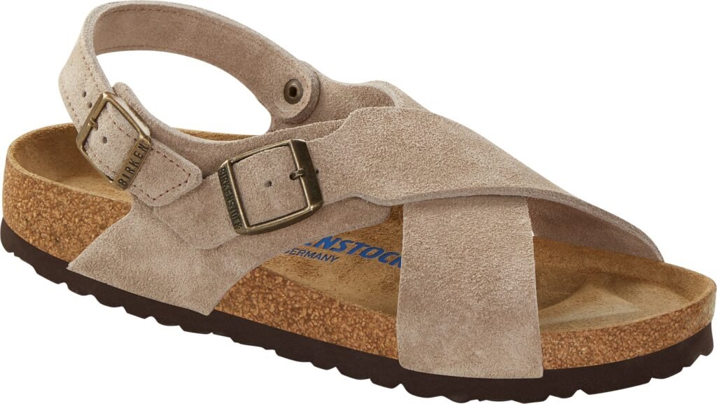 BIRKENSTOCK Tulum TAUPE Suede Leder Soft Breed