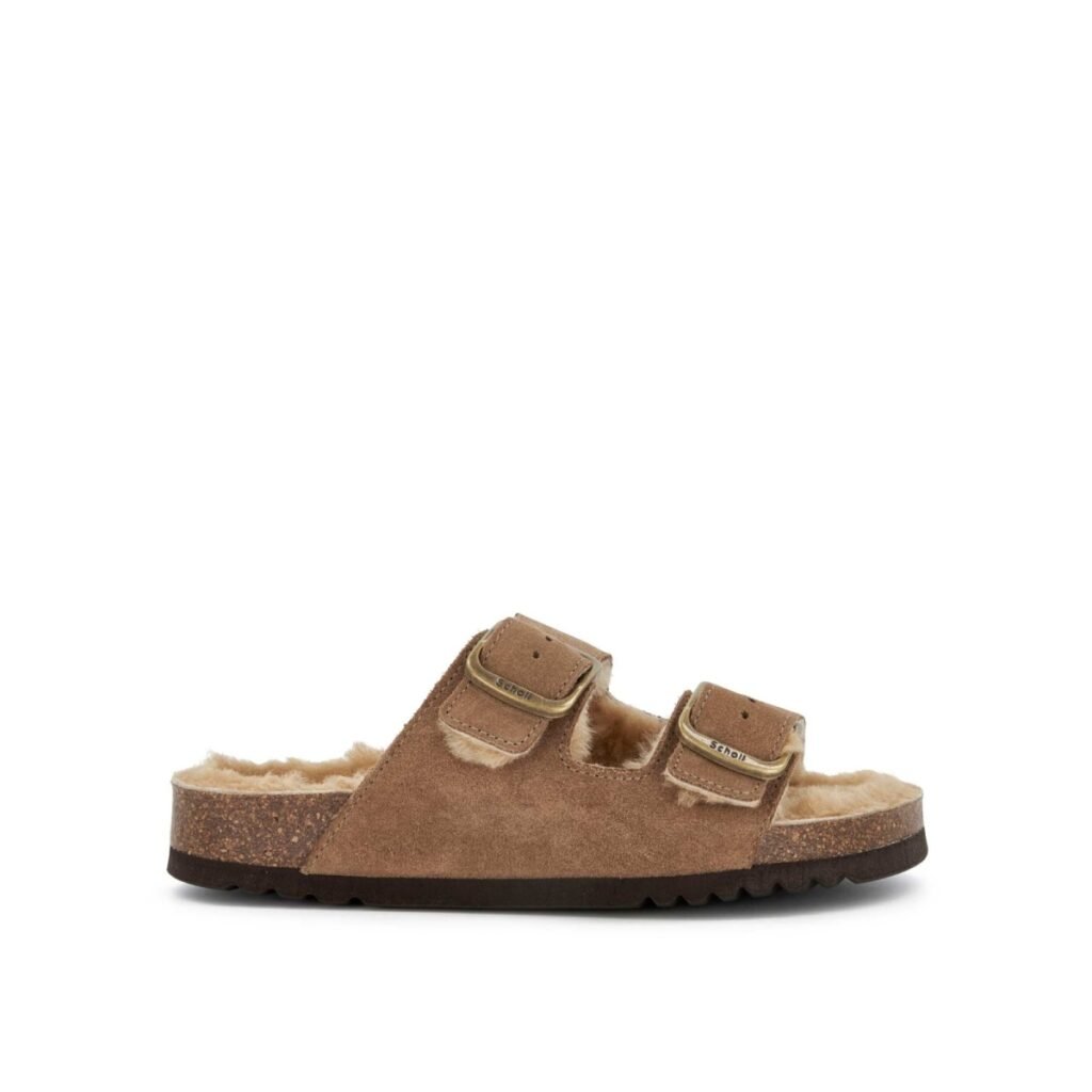 SCHOLL josephine suede shearling TAUPE