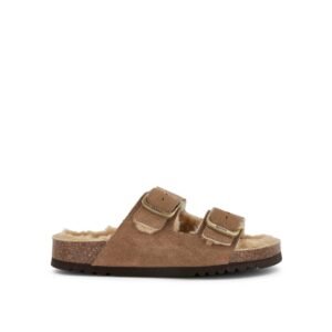 SCHOLL josephine suede shearling TAUPE