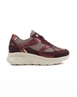 FOOTNOTES pauline TECHNO AUBERGINE COMBI H